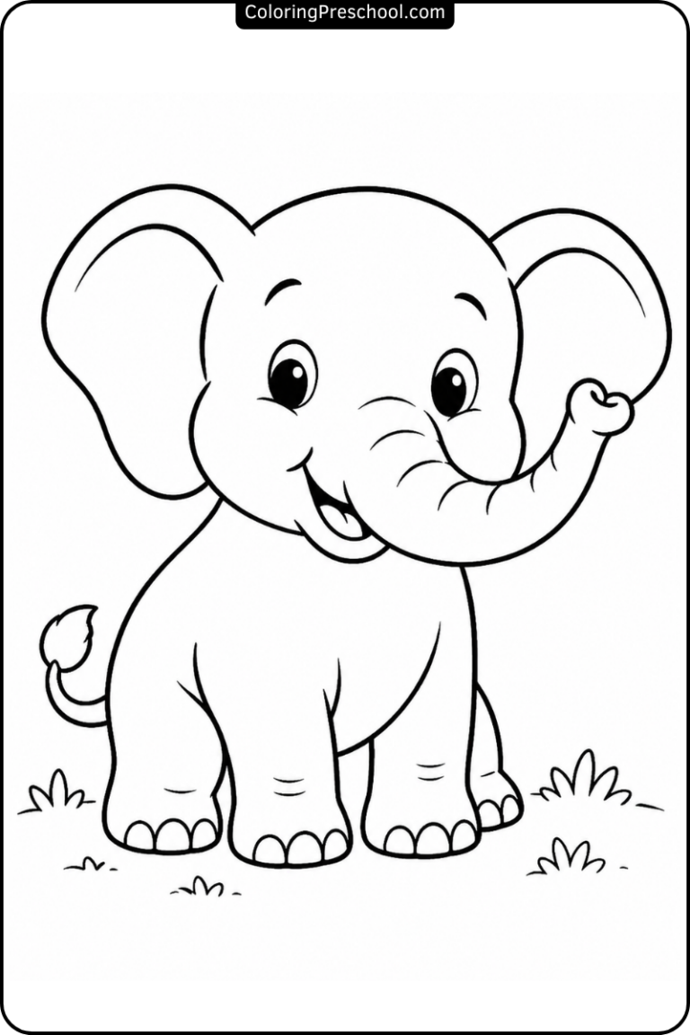 Elephant Coloring Page