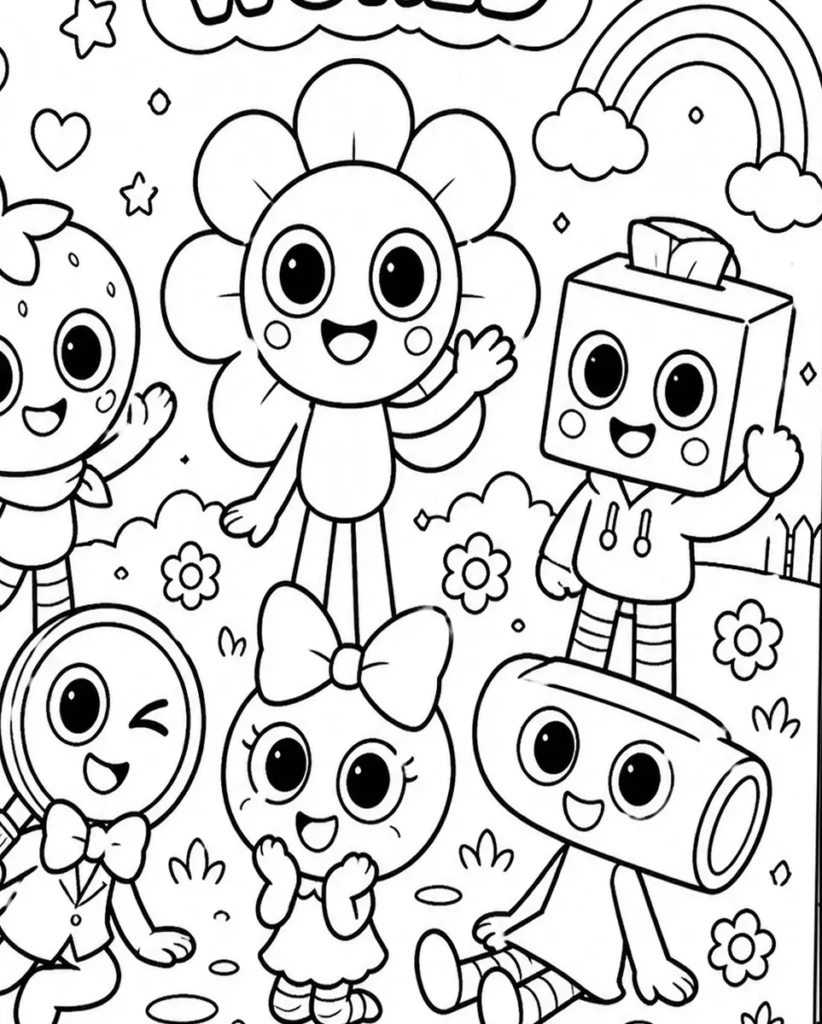 Dandys World Coloring Page