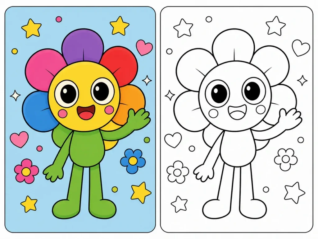 Dandys World Coloring Page