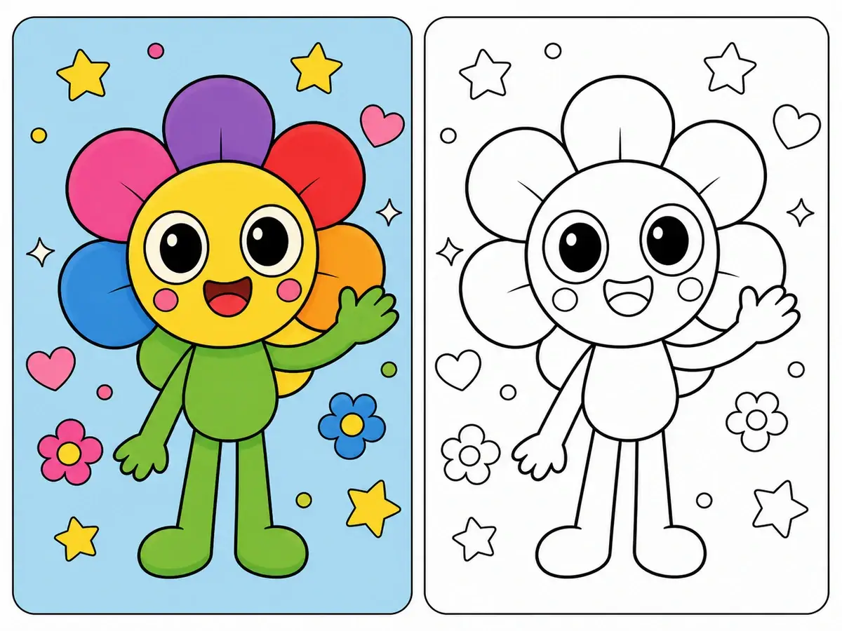 Dandys World Coloring Page