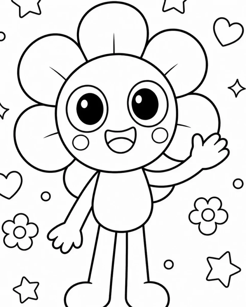 Dandys World Coloring Page