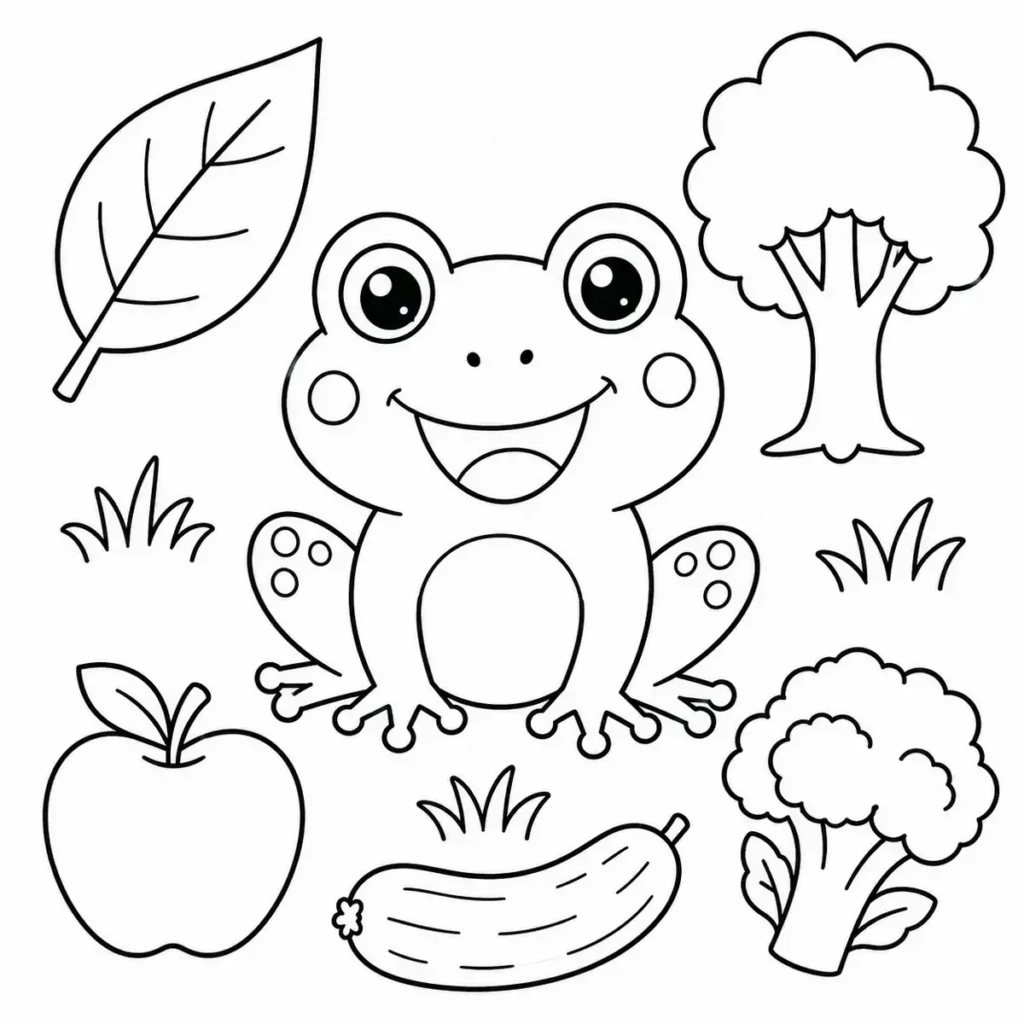 Green Coloring Pages