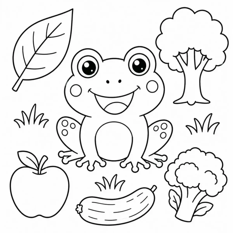 Green Coloring Pages