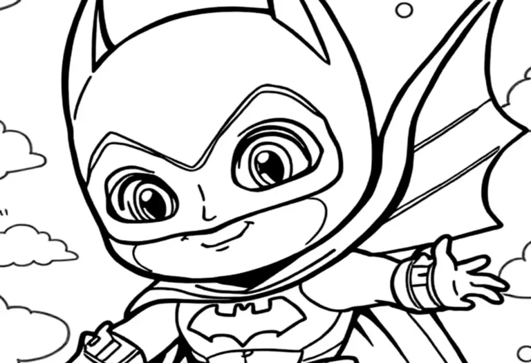 Batman and Robin action coloring page