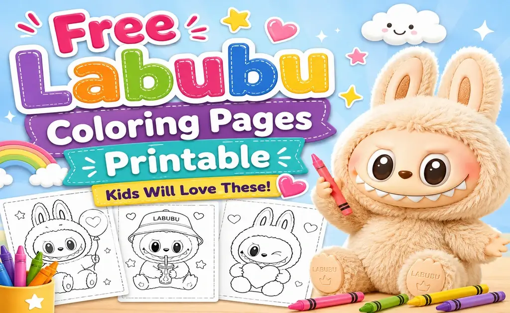 Free Labubu Coloring Pages Printable
