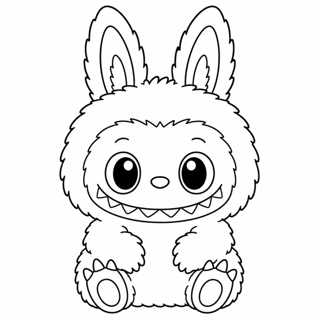 Labubu Coloring Page